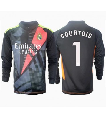 Real Madrid Thibaut Courtois #1 Målvakt Bortatröja 2024-25 Långärmad